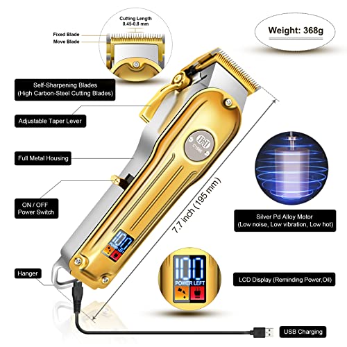 Cordless Hair Clippers for Men, Rechargeable Hair Beard Grooming Kit E222353