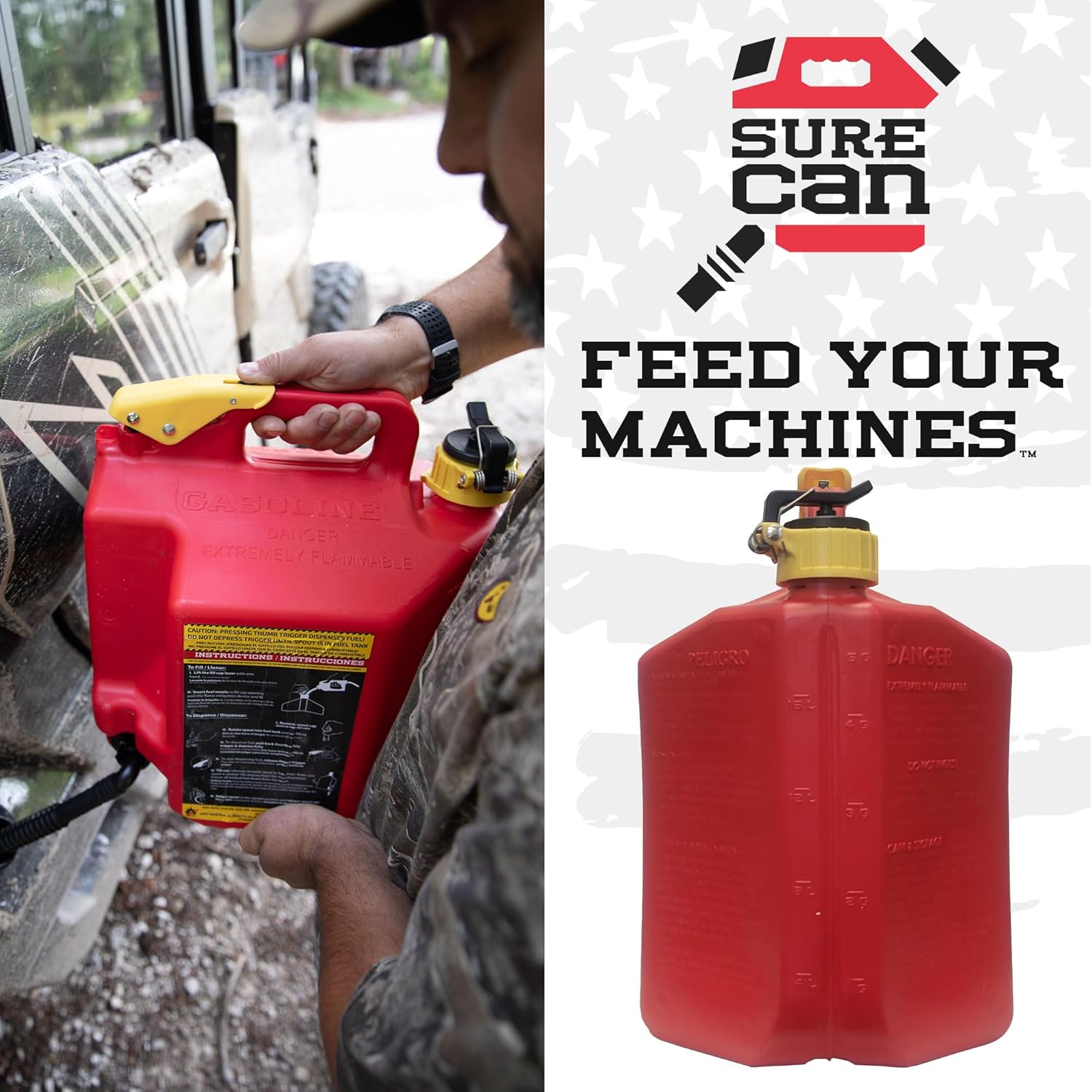 5 Gallon Safety Storage Can with Rotating Spout Y61366