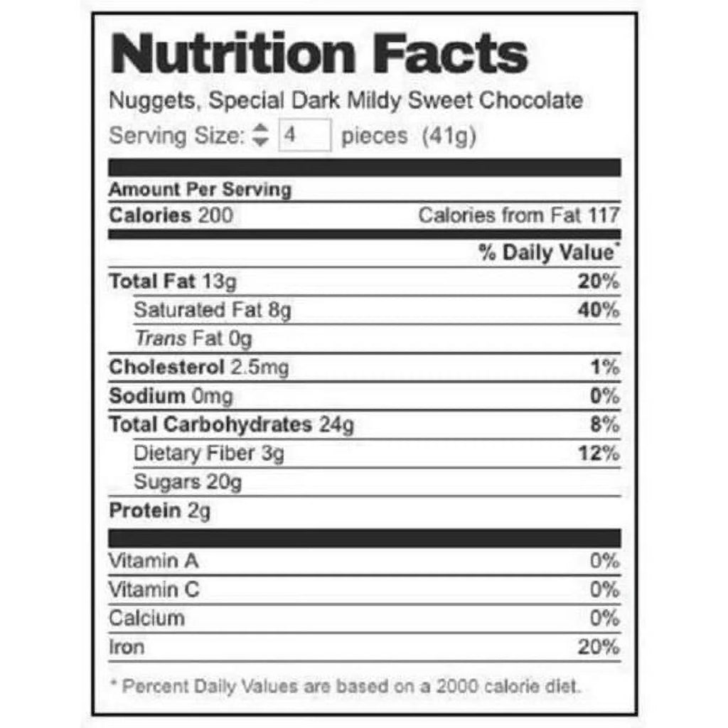 Chocolate Candy Bars, Mildly Sweet, Bulk Pack 2 Pounds O102