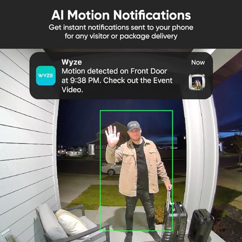 Video Doorbell v2, 2K Video, Two-Way Audio, Weatherproof S925