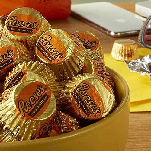 Mini Peanut Butter Cups - 4 Pound Bag - Individually Wrapped Chocolates S844