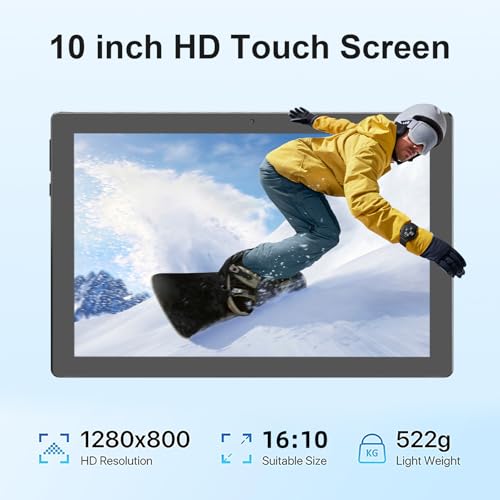 Android Tablet 10.1 Inch with Keyboard, 64GB ROM, 8GB RAM V203