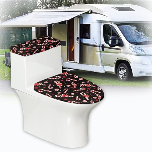 Christmas Toilet Lid and Tank Cover Set for Bathroom Decor K51670