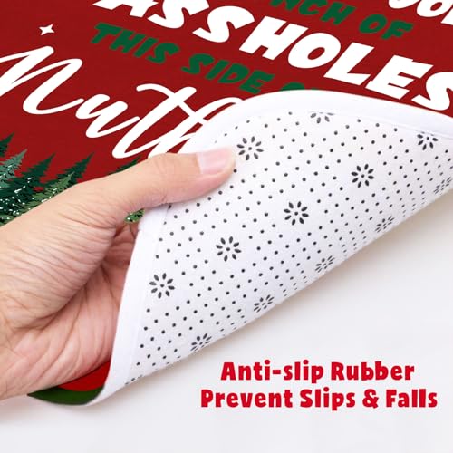 Christmas Vacation Bathroom Decor Set of 4, Toilet Seat Cover and Rug Set S615