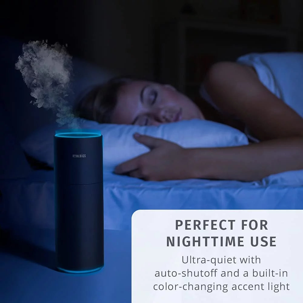 Portable Ultrasonic Humidifier, Cordless, Desktop, Travel, 10-Hour Runtime, Quiet Cool Mist E2684