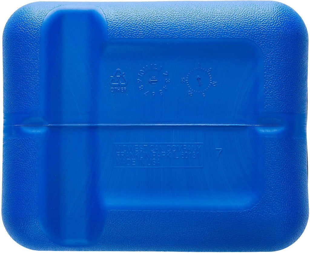 2-Gallon EPA & CARB Compliant Kerosene Gas Can Fuel Container with Flame Shield, Blue (4 Pack) S2632
