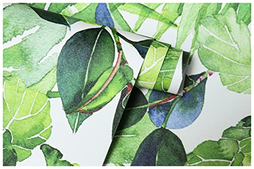Tropical Palm Leaves Peel and Stick Wallpaper Removable U467702