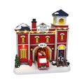 Lighted Musical Snow Village with Animated Kids Sledding A3584