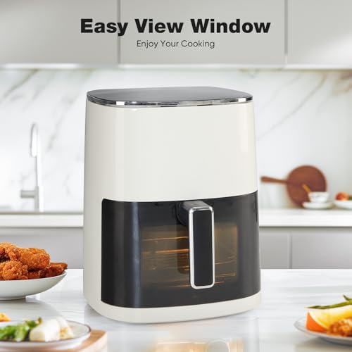 Air Fryer 6 Quart with Window, 12-in-1 Cooking Functions B62299