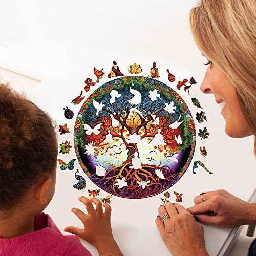 Wooden Puzzle for Adults, Yin Yang Life Tree, 190 Pieces F58046