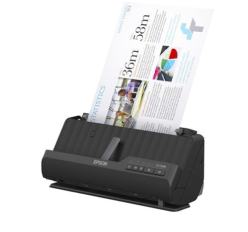 Wireless Compact Desktop Document Scanner with Auto Feeder L54226