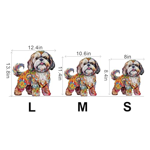 Wooden Puzzle for Adults, Shih Tzu Design, 190 Pieces K992311
