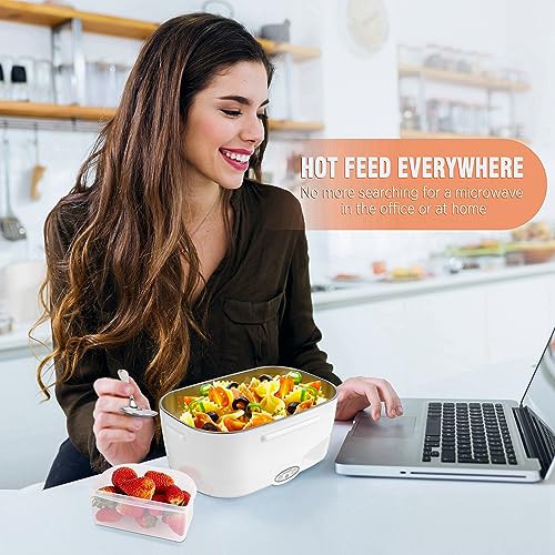 Portable Electric Lunch Box Food Heater, 1.5L, with Utensils and Insulated Bag S65428
