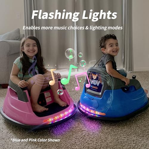 Kids Bumper Car with Remote Control, 3 Speeds - Blue U740787
