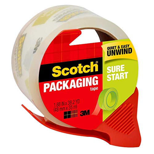 Shipping Packaging Tape, 1.88" x 38.2 yd, Clear, 1 Roll K401904