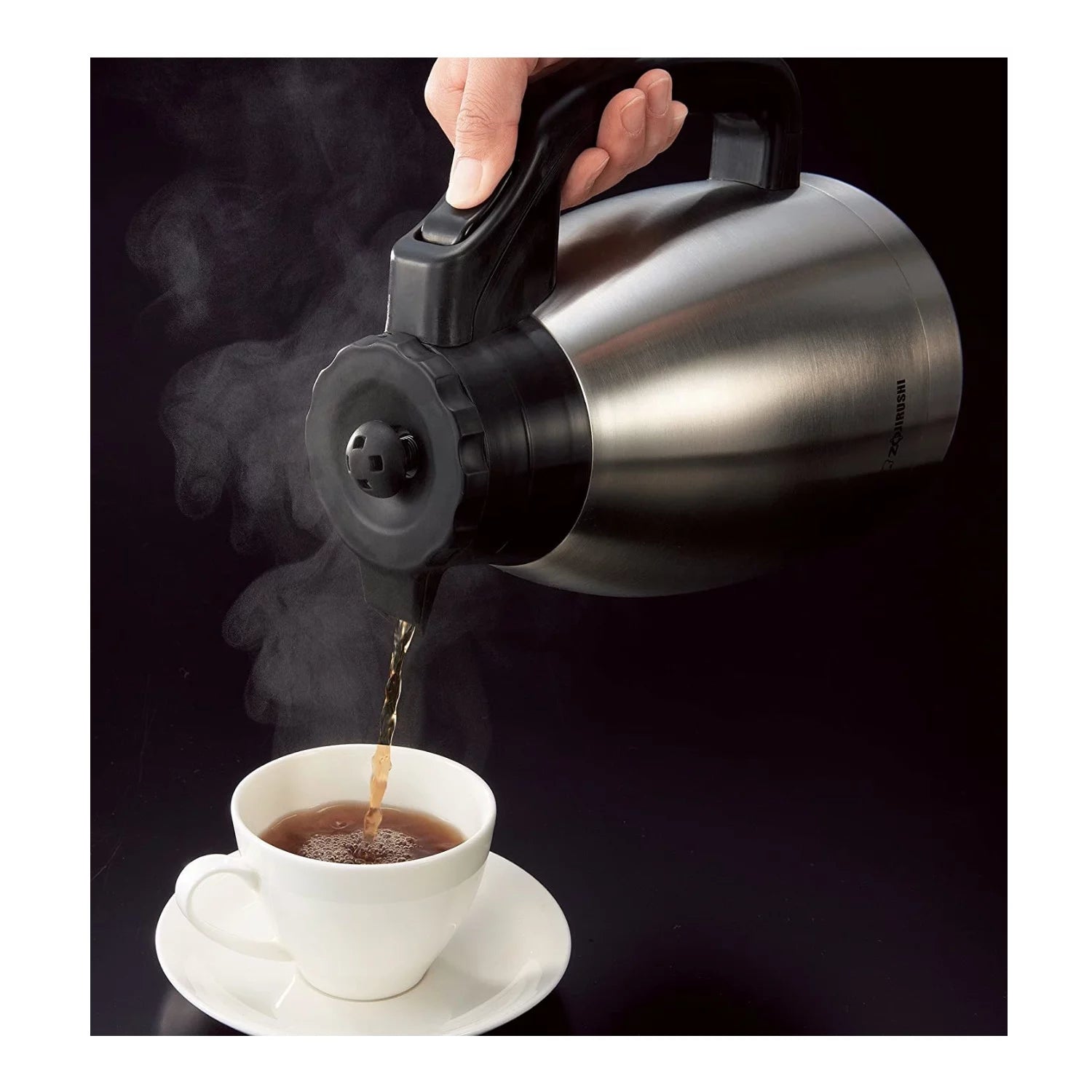 10-Cup Coffee Maker with Stainless Steel Finish and 12-Ounce Tumbler Y7671
