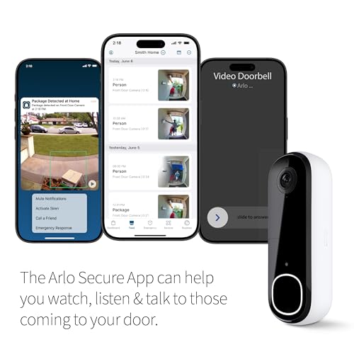 2K Video Doorbell with Two-Way Audio and Night Vision V850965