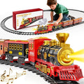Electric Train Set for Kids with Smoke, Light and Sound, DIY Tracks L560