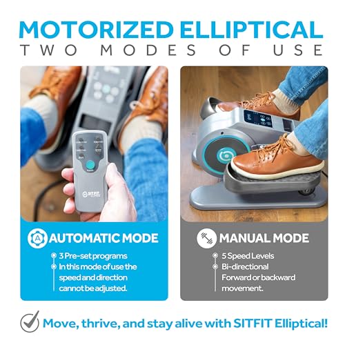 Foot Pedal Exerciser for Seniors, Under Desk Elliptical Exercise Bike T603778