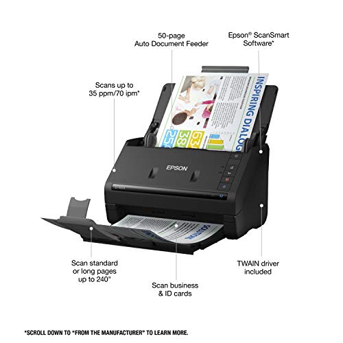 Color Duplex Desktop Document Scanner with Auto Document Feeder L981900