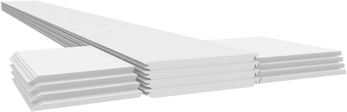 10"W x 9'H Square Non-Tapered Smooth PVC Column Wrap Kit K877