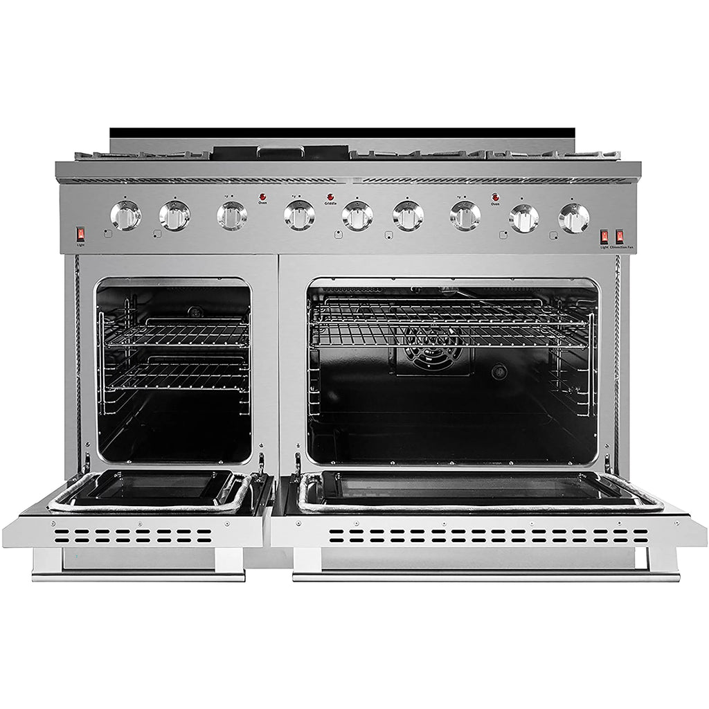 48" Stainless Steel Propane Gas Range with Convection Oven L228337