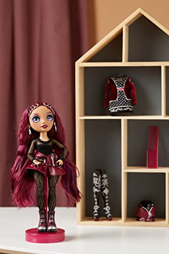 Burgundy Red Fashion Doll with 2 Designer Outfits and Accessories H952032