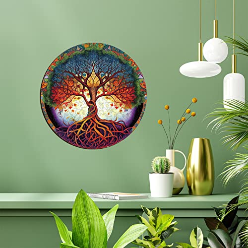 Wooden Puzzle for Adults, Yin Yang Life Tree, 190 Pieces F58046