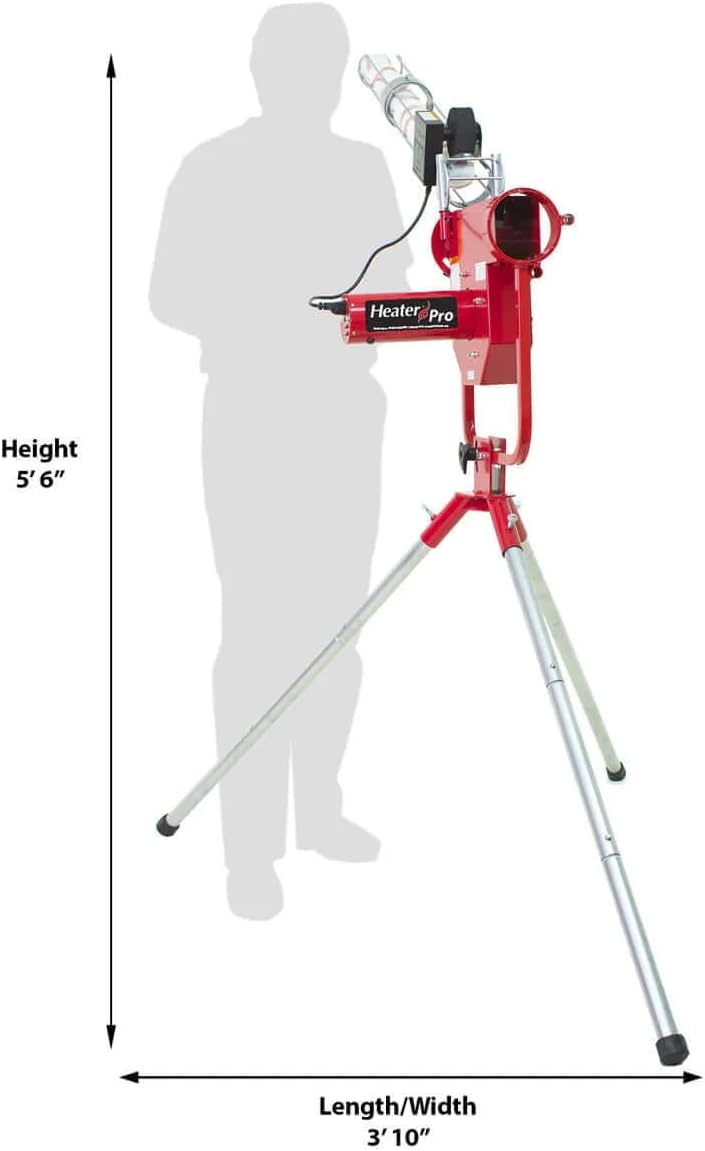 Breaking Ball Baseball Pitching Machine with Auto Ball Feeder and Batting Cage A58135