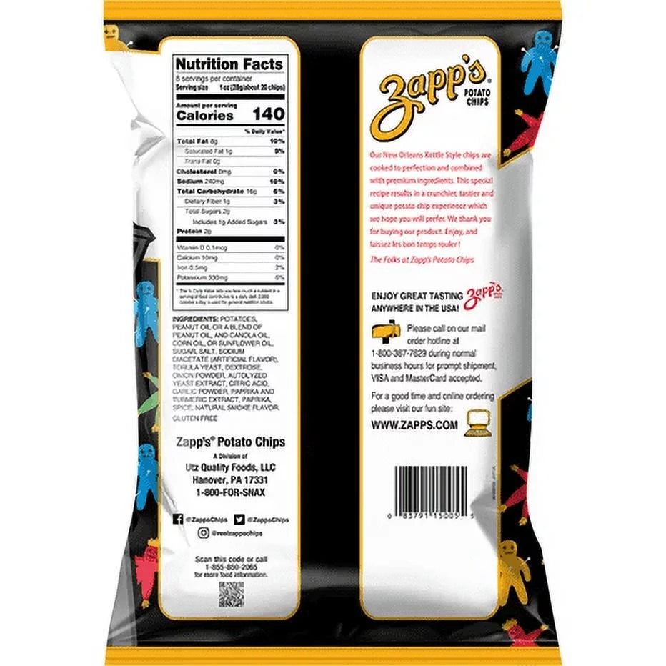 Kettle Style Voodoo Potato Chips, 3-Pack 8 oz. Party Size E8301