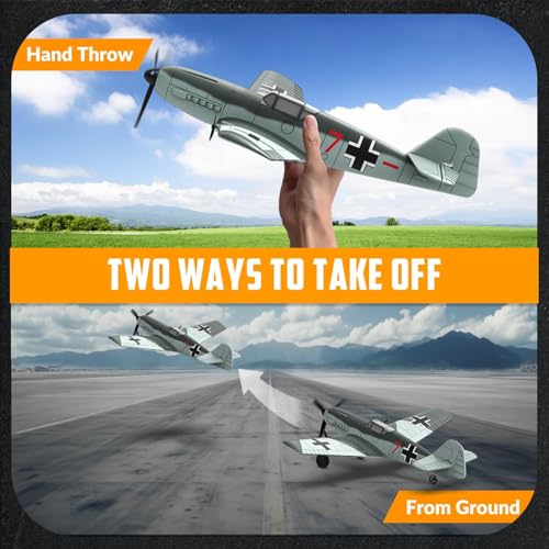 RC Plane 3 Channel Remote Control Airplane Fighter Toy, 2.4GHz 6-axis Gyro, Easy to Fly for Adults Kids Beginners B2466