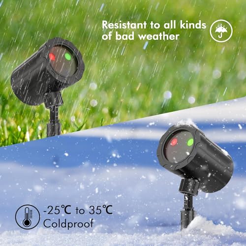 Christmas Projector Lights Outdoor with Remote and Timer, IP65 Waterproof K30270