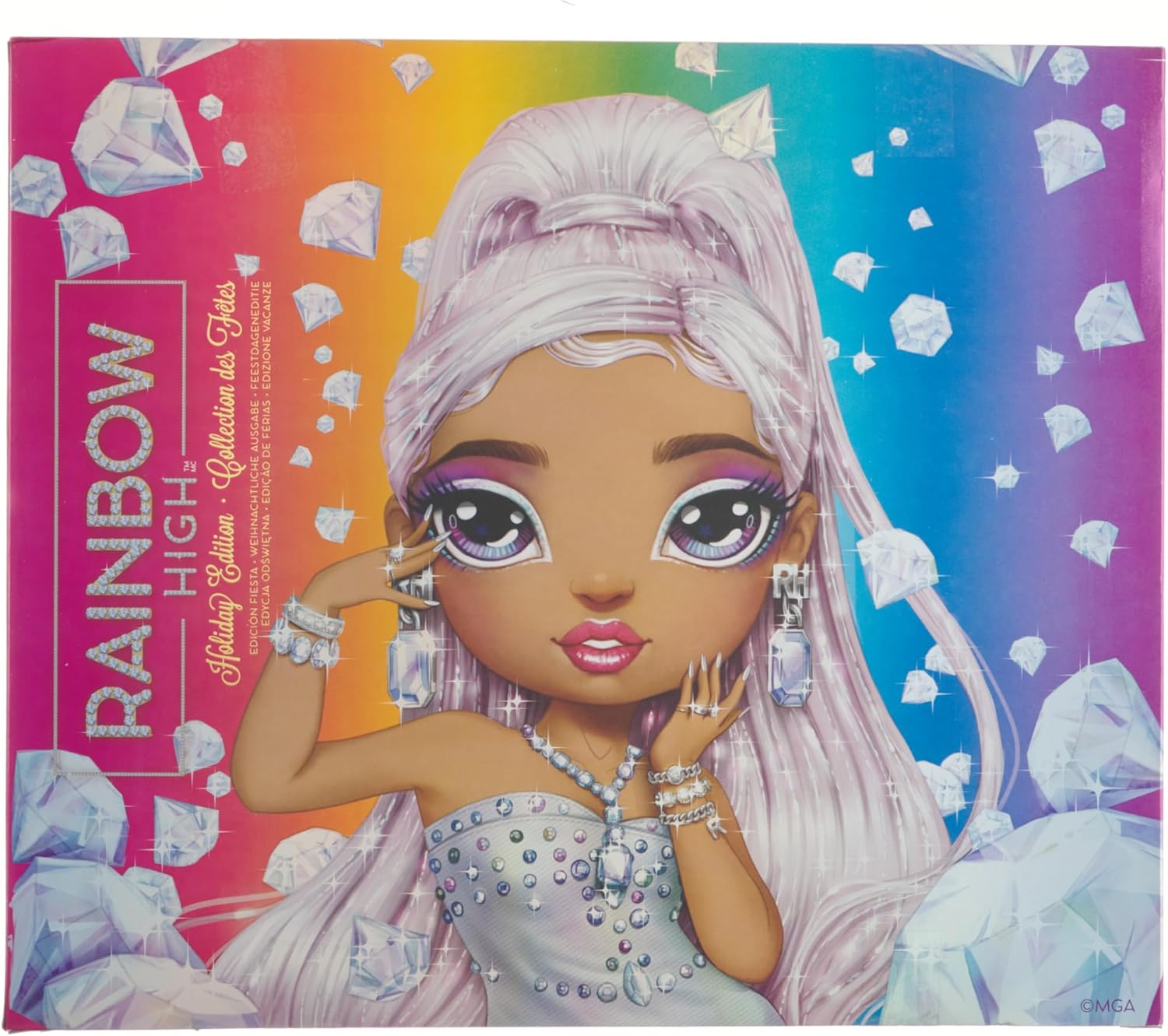 Rainbow High Doll with Multicolor Hair and Iridescent Gown O5195