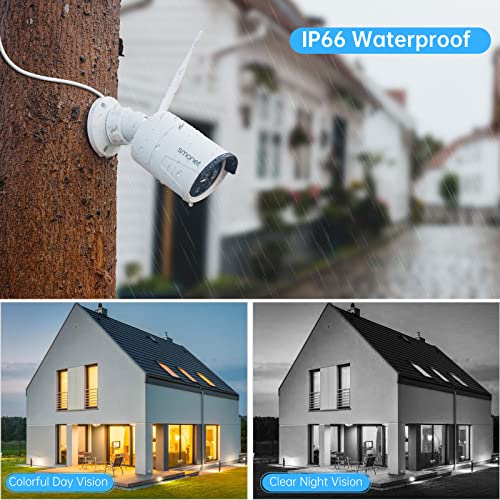 Wireless Security Camera System 1080P 8 Channel Home Surveillance DVR Kit with 4 Cameras 1TB HDD Night Vision Motion Detection D343260