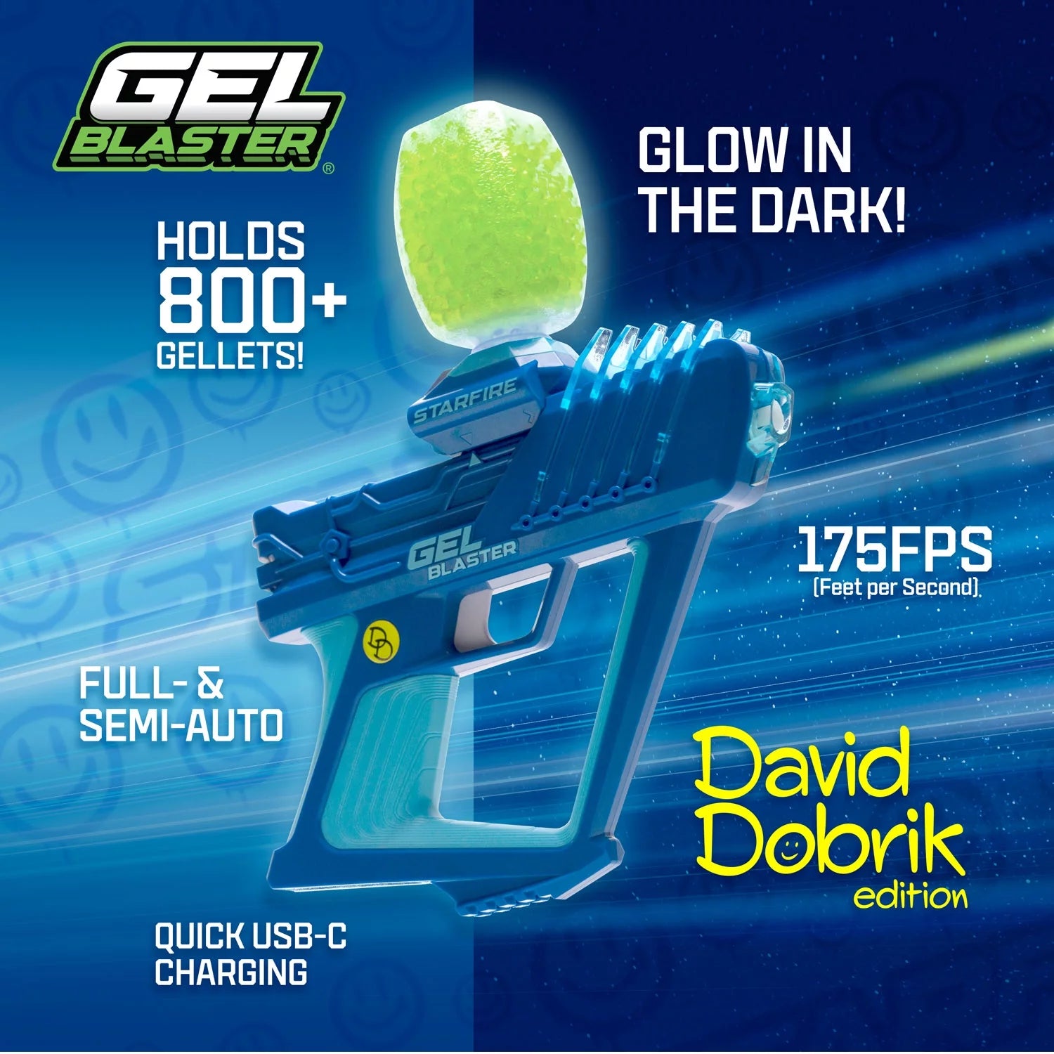 Glow-in-the-Dark Water Bead Blaster with 5K Gellets R9802