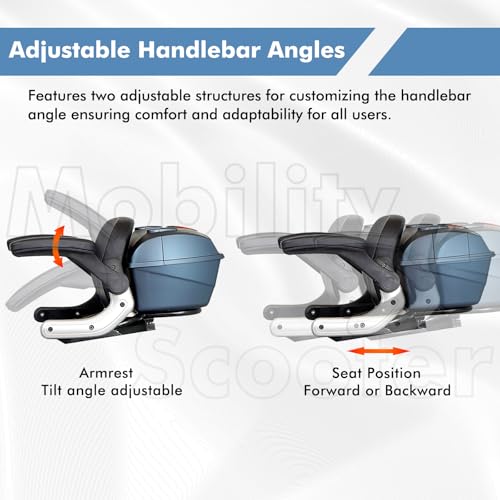 Heavy Duty 4 Wheel Mobility Scooter for Adults, All Terrain with Seat and Remote Control Y2407