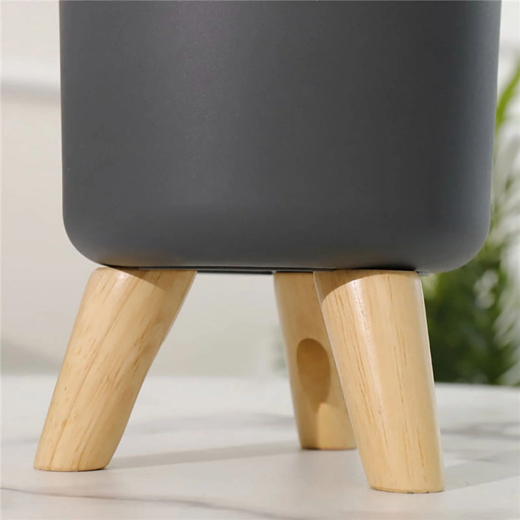 Indoor Planters Set with Wooden Legs, Floor Standing Pot B493