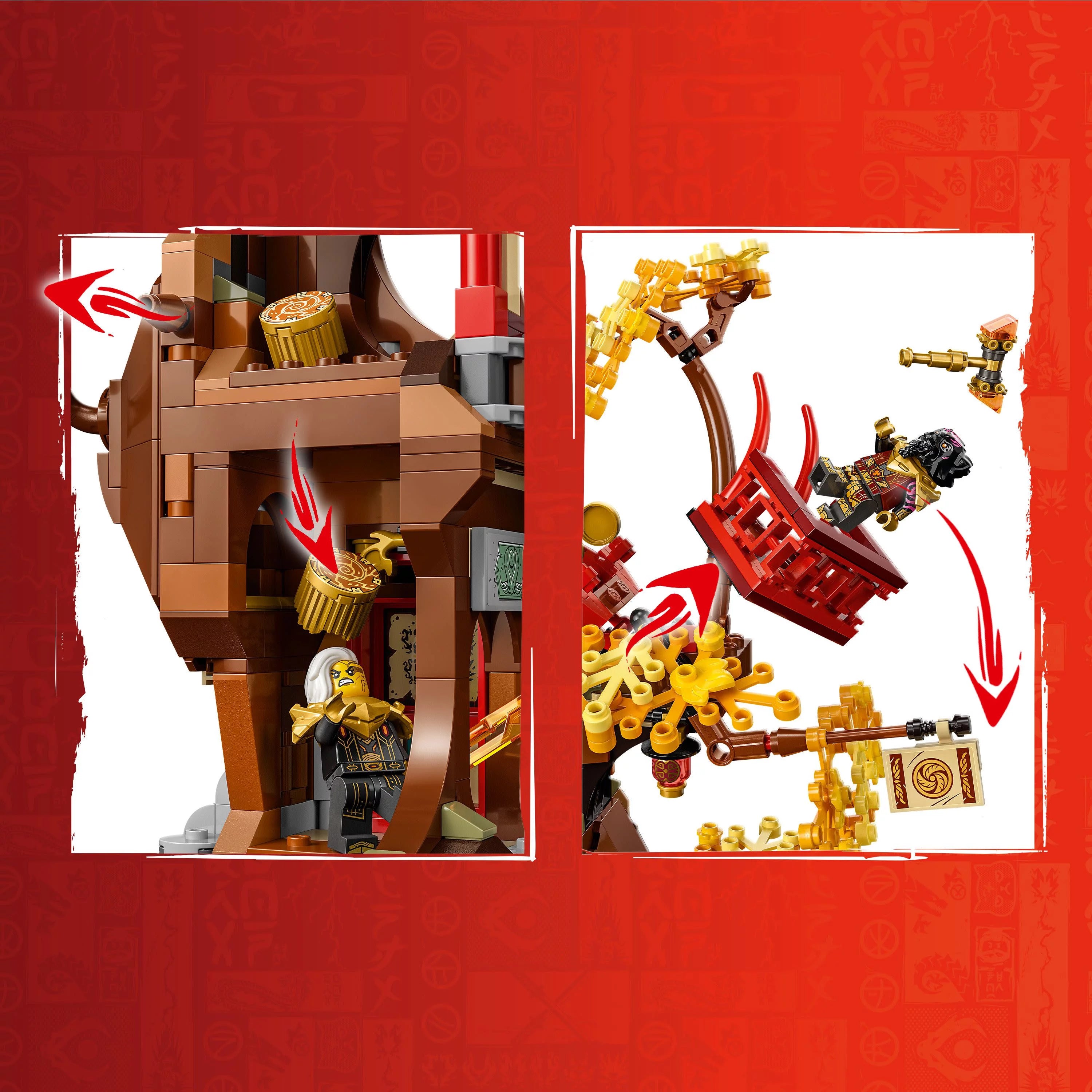 NINJAGO Temple of the Dragon Energy Cores Building Toy with 6 Minifigures O545