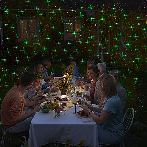 Christmas Laser Lights Red and Green Star Show for Indoor Outdoor Decor N5581