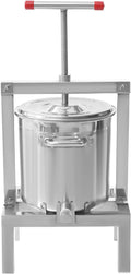 2.6 Gal Fruit Wine Press Stainless Steel Juice Maker Cider Press Large Fruit Honey Presser Vegetables Olive Oil Press Manual Grape Press Extractor for Wine Juice Making