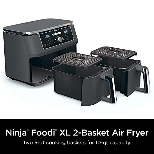 10QT 6-in-1 DualZone Air Fryer with 2 Independent Baskets B40403