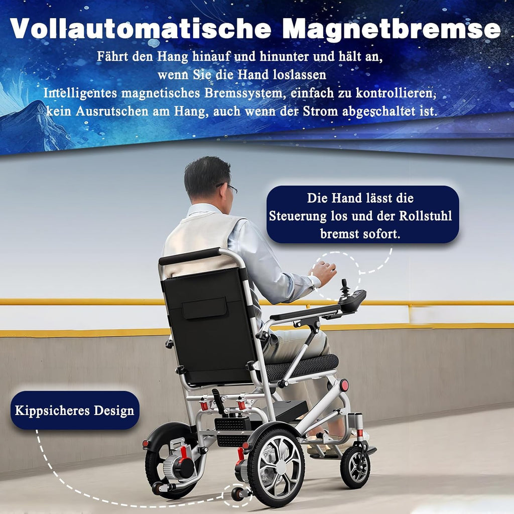 Lightweight Foldable Electric Wheelchair for Adults, All Terrain, Up to 330Lbs K88619