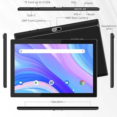 Tablet 10 Inch with Keyboard, 8GB RAM 64GB ROM K6429