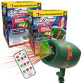 Star Shower Ultra 9 Outdoor Christmas Laser Holiday Projector with Remote, 2 Pack, w/ 9 Unique Patterns, Showers Home w/Thousands of Lights, 3 Color Combinations, Up to 3200 Sq Ft