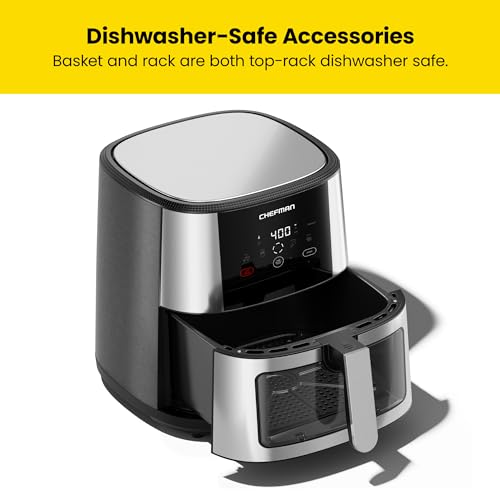 XL 8-Qt Touch Air Fryer, Digital Presets, Nonstick Dishwasher-Safe N17083