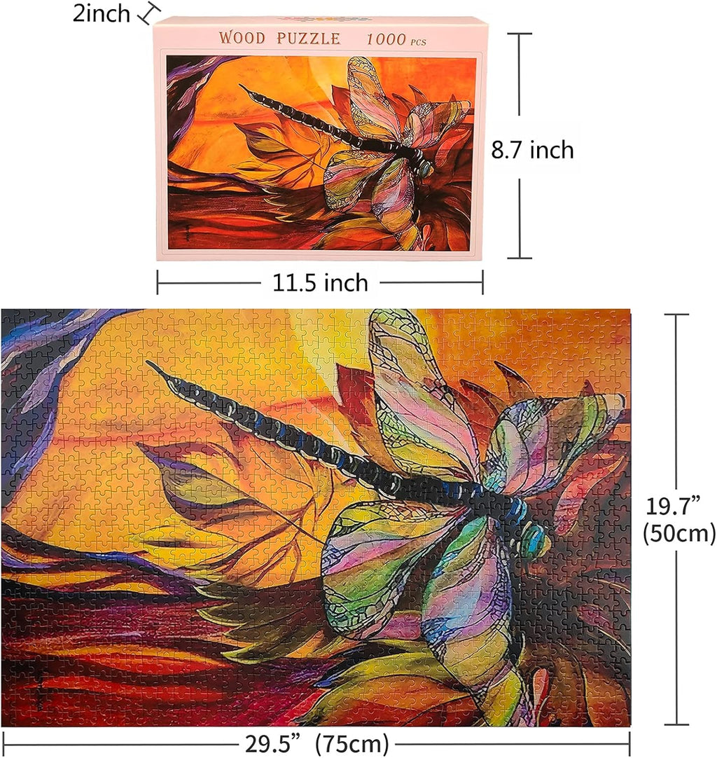 Wooden Jigsaw Puzzle 1000 Pieces for Adults with Poster, 30" x 20" V660280
