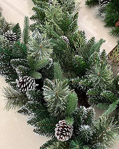 Pre-lit Christmas Garland 9ft with 50 LED Lights B458889