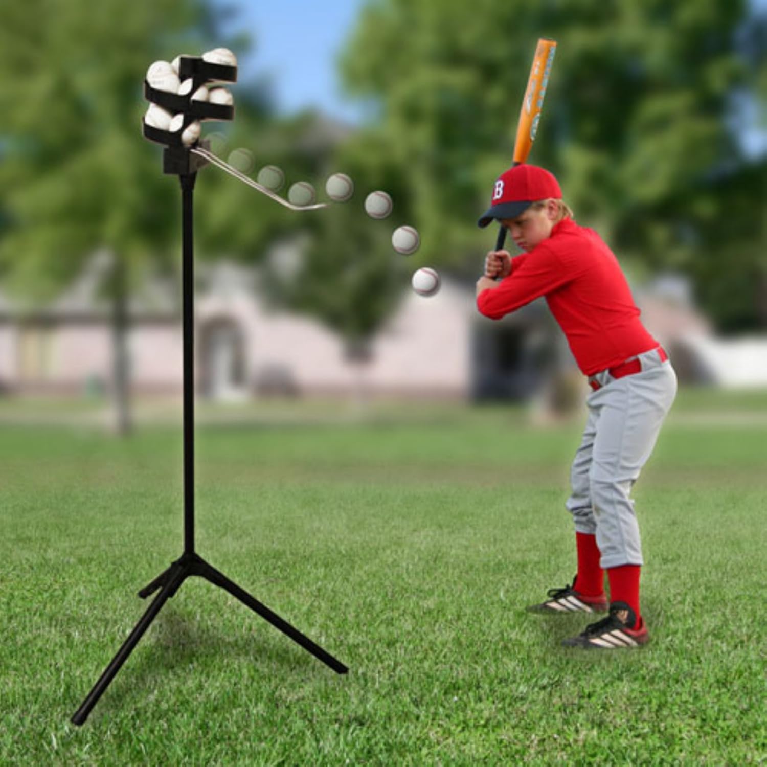Portable Automatic Toss Machine for Baseball Batting Practice X194220