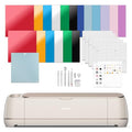 Cricut Maker 4 - Smart Cutting Machine (Seashell) | Engagement Bundle - Includes Smart Vinyl, Cardstock, Transfer Tape, Iron On HTV, Mat, Pens, Tool Kit, & 25 Images in Design Space App