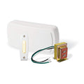 Door Chime Kit with Two Lighted Pushbuttons, White X269023